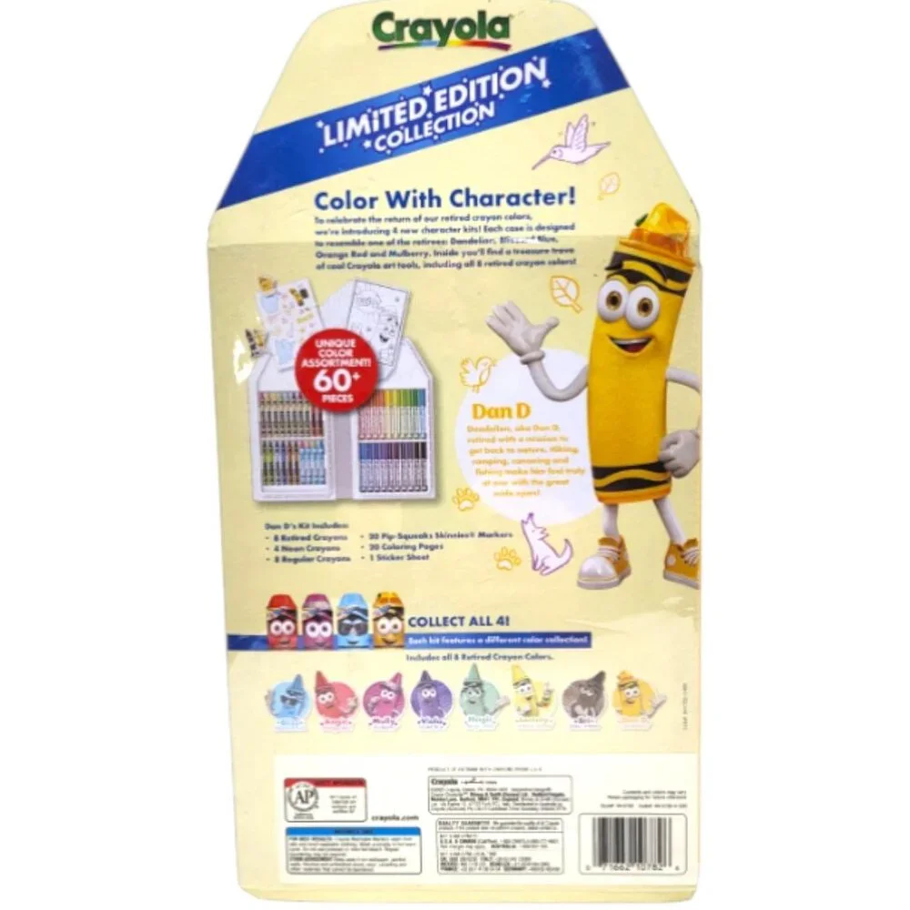 Crayola Limited Edition Collection Art Set Dan D 60+ Pcs New Coloring Kit Gift